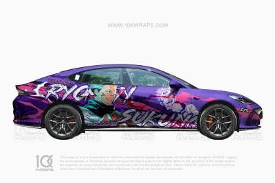 Jujutsu Kaisen Car Wraps 01 Made With Top 3M Vinyl-10KWRAPS