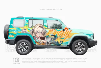 Star Rail Anime Car Wrap Made With Top 3M Vinyl 10KWRAPS