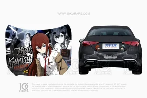Steins;Gate Anime Wrapped Car for Alfa Romeo Stelvio – Custom Itasha Design by 10KWRAPS
