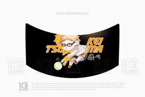 Kei Tsukishima Haikyuu!! BMW M3 Itasha Car Wrap – Custom Anime Vinyl Design by 10KWRAPS