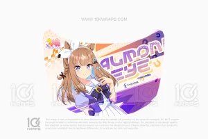 Almond Eye Umamusume: Pretty Derby Itasha Wrap for Honda Civic – Custom Anime Car Wrap by 10KWRAPS
