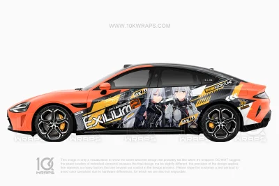 Girls’ Frontline 2: Exilium Honda Accord Itasha Car Wrap – Custom Anime Vinyl Design by 10KWRAPS