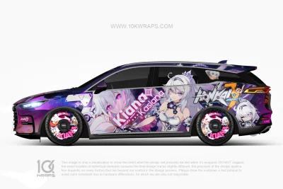 Kiana Kaslana Honkai Impact 3rd Kia Sorento Anime Wrap – Custom Itasha Vinyl Design by 10KWRAPS