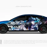 BLACK☆ROCK SHOOTER BRS Anime Car Wrap for Audi RS7