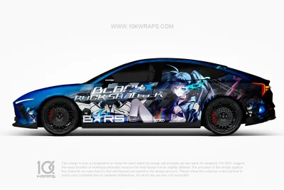 BLACK☆ROCK SHOOTER BRS Anime Car Wrap for Audi RS7