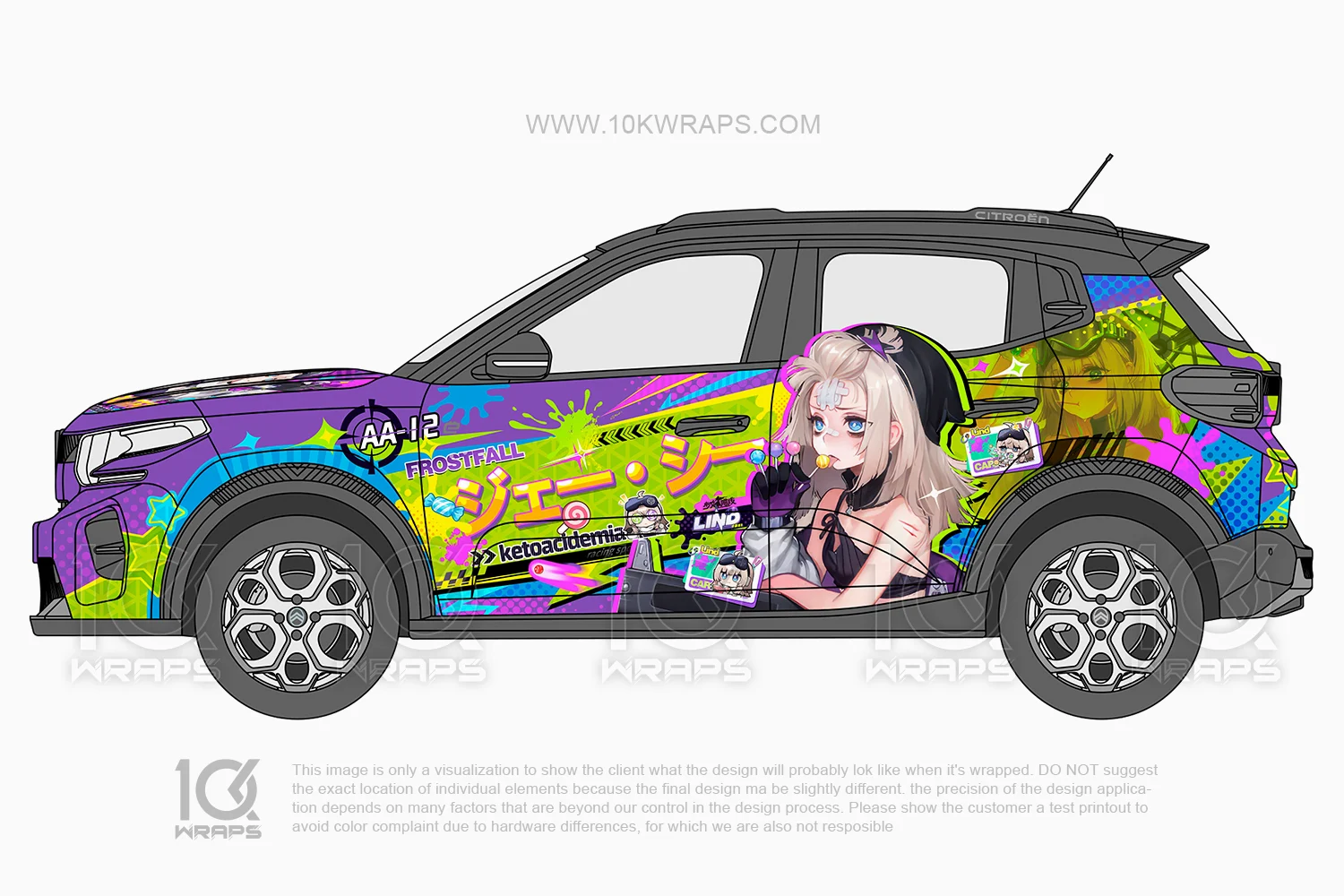 #10K1215 (1) Dragon Ball Z Car Wraps 07 Made With Top 3M Vinyl-10KWRAPS