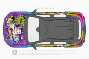 Dragon Ball Z Car Wraps 07 Made With Top 3M Vinyl-10KWRAPS
