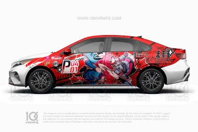 Dragon Ball Z Car Wraps 07 Made With Top 3M Vinyl-10KWRAPS