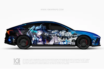 BLACK☆ROCK SHOOTER BRS Anime Car Wrap for Audi RS7