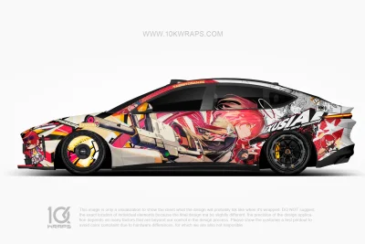 Exusiai The New Covenant Arknights Itasha Wrap for Audi RS4