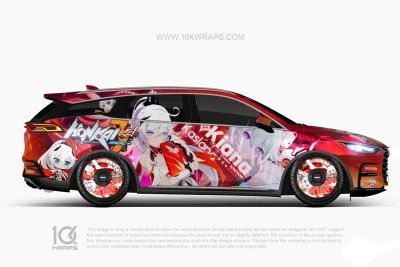 Kiana Kaslana Honkai Impact 3rd Kia Sorento Anime Wrap – Custom Itasha Vinyl Design by 10KWRAPS
