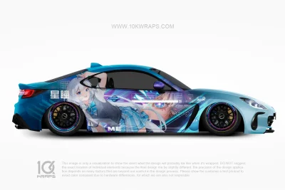 QQ Dance Xingtong Subaru BRZ Itasha Wrap – Custom Anime Vinyl Design by 10KWRAPS