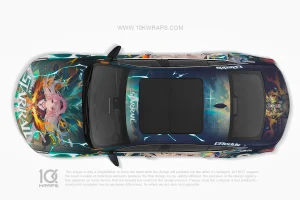 Firefly Honkai: Star Rail Cadillac CT5 Anime Wrap – Custom Itasha Auto Folierung by 10KWRAPS