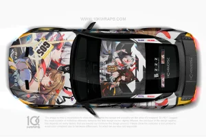 Ye Shunguang Zenless Zone Zero Anime Car Wrap for Ford Mustang