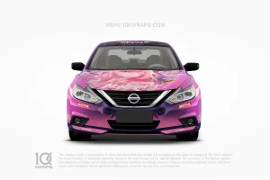 Elysia Honkai Impact 3rd Nissan Altima Anime Wrap – Custom Itasha Vinyl Design by 10KWRAPS