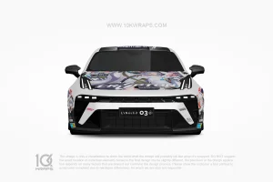 Hatsune Miku Snow Miku Custom Anime Car Wraps – Lancer Evo HM-15