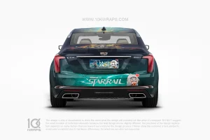 Firefly Honkai: Star Rail Cadillac CT5 Anime Wrap – Custom Itasha Auto Folierung by 10KWRAPS