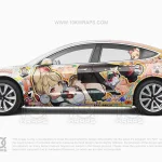 Alice Thymefield Zenless Zone Zero Itasha Car Wrap for Tesla Model X