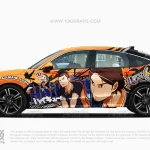 Asahi Azumane Haikyu!! Anime Wrap – Honda Civic