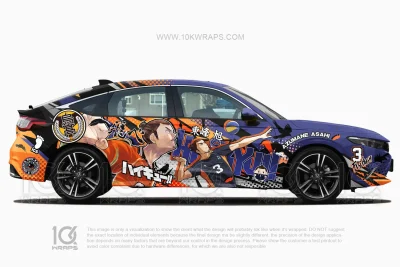 Asahi Azumane Haikyu!! Anime Wrap – Honda Civic