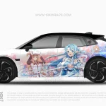 Asuna Yuuki Sword Art Online Anime Wrap Car – Mitsubishi Lancer Evo