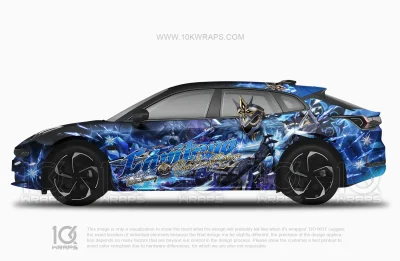 Capitano & Columbina Genshin Impact Itasha Folierung Deutschland – Hyundai Genesis