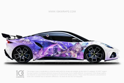 Castorice Honkai Star Rail Anime Car Livery – Honda Civic Type R
