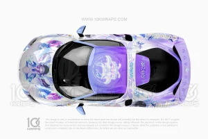 Furina Genshin Impact Anime Girl Car Wrap for Jeep Wrangler 10KWRAPS