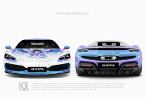 Furina Genshin Impact Anime Girl Car Wrap for Jeep Wrangler 10KWRAPS