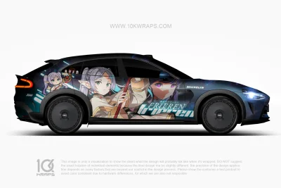 Frieren Beyond Journey’s End Anime Vinyl Wrap – Porsche 992