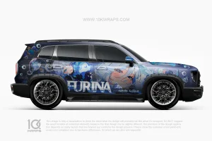 Furina Genshin Impact Anime Girl Car Wrap – Jeep Wrangler