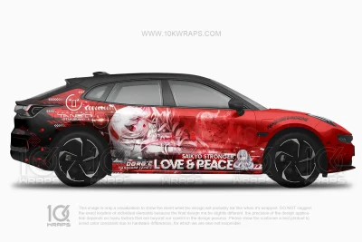 Hardcore Syndrome Car Anime Wrap – Dodge Charger