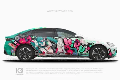 Hatsune Miku Racing Anime Car Wrap – Honda Accord