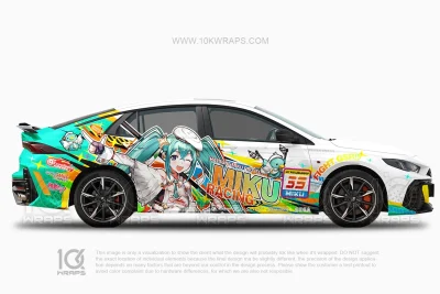 Hatsune Miku Racing Anime Livery – Mitsubishi Lancer Evo
