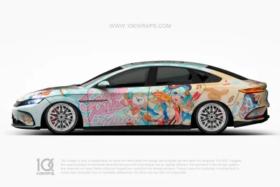 Hatsune Miku Snow Miku Toyota GR86 Car Wrap