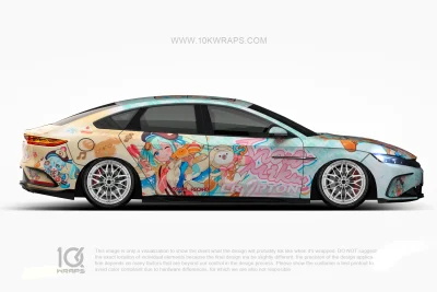 Hatsune Miku Snow Miku Toyota GR86 Car Wrap