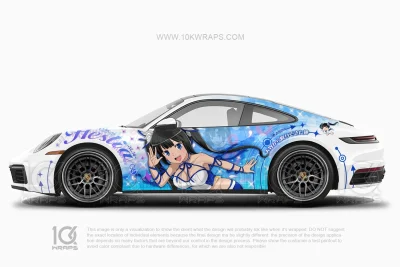 Hestia Itasha Livery – Porsche 911 Anime Car Wrap