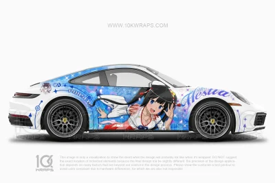 Hestia Itasha Livery – Porsche 911 Anime Car Wrap