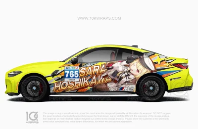 Hoshikawa Sara NIJISANJI Anime Wrap for Cars – BMW M4