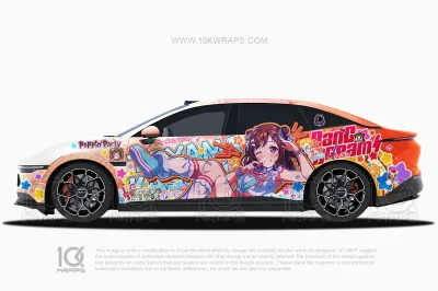 Kasumi Toyama & Lisa Imai BanG Dream! Anime Girl Car Wrap for Chrysler 300C