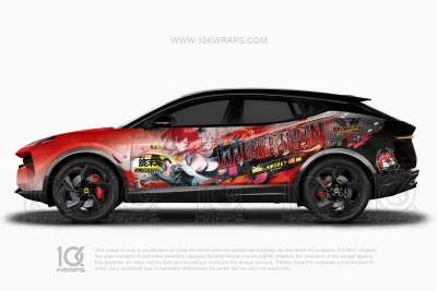 Laevatain Arknights Endfield Anime Wrap for Lotus Eletre