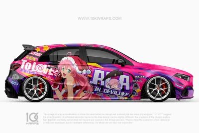 Lala Satalin Deviluke To LOVE-Ru Itasha Car Wrap – Benz AMG A45S