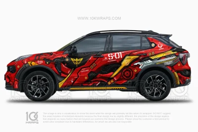 MSN-04 Sazabi Gundam Car Wrap for Benz GLC