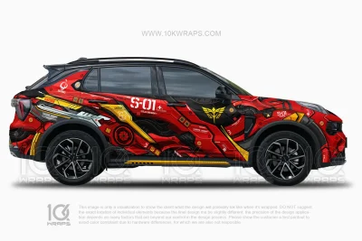 MSN-04 Sazabi Gundam Car Wrap for Benz GLC
