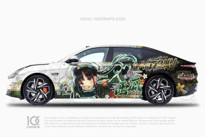 Maitetsu Last Run!! Custom Anime Car Wrap for Mazda Miata MX-5