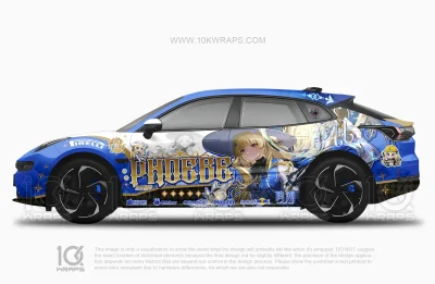 Phoebe Wuthering Waves Anime Auto Folierung for Infiniti Q60