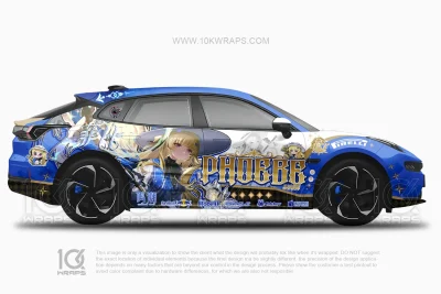 Phoebe Wuthering Waves Anime Auto Folierung for Infiniti Q60