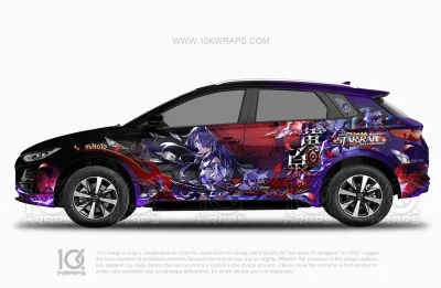 Raiden Bosenmori Mei Acheron Honkai Star Rail Itasha Car Wrap – Subaru WRX