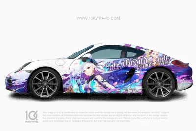 Rama & Altria Caster FateGrand Order Anime Car Vinyl Wrap – Porsche 911