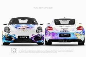 Rama & Altria Caster FateGrand Order Anime Car Vinyl Wrap – Porsche 911